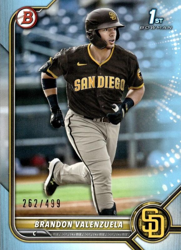 Brandon Valenzuela, 2022 Bowman Prospects Baseball