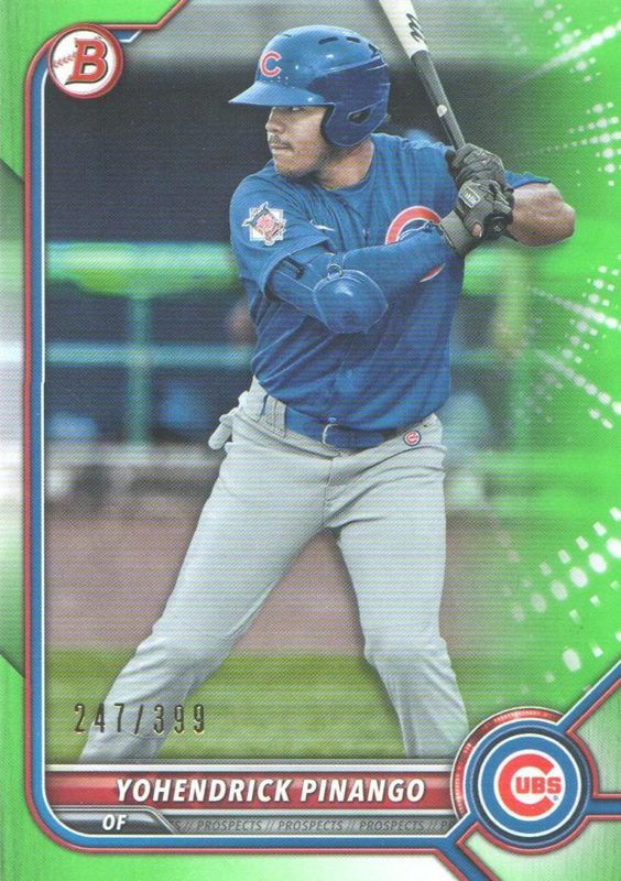 Yohendrick Pinango, 2022 Bowman Prospects Baseball