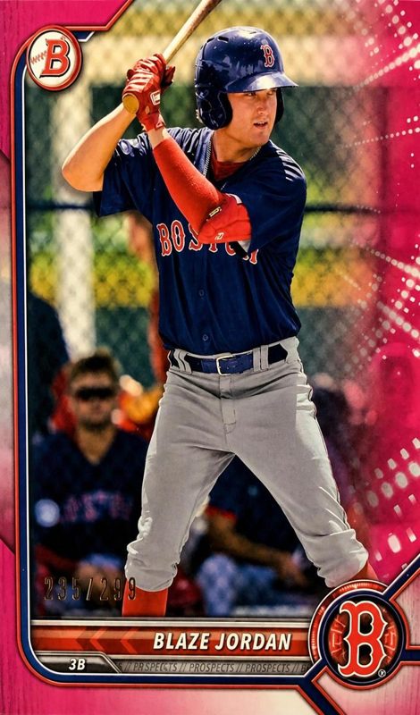 Blaze Jordan, 2022 Bowman Prospects Baseball