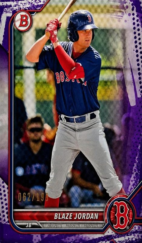 Blaze Jordan, 2022 Bowman Prospects Baseball