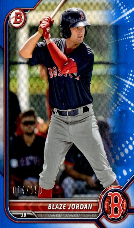 Blaze Jordan, 2022 Bowman Prospects Baseball