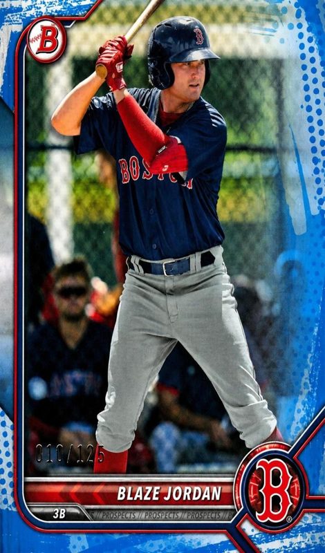 Blaze Jordan, 2022 Bowman Prospects Baseball