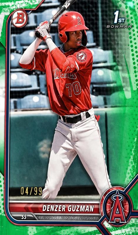 Denzer Guzman, 2022 Bowman Prospects Baseball