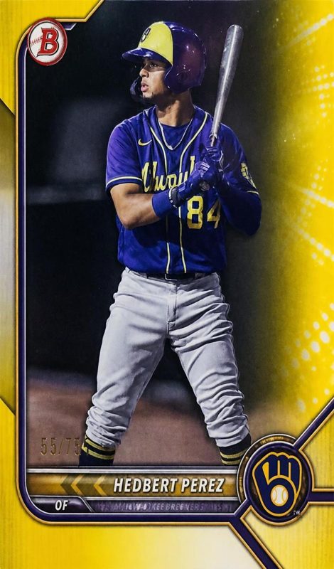 Hedbert Perez, 2022 Bowman Prospects Baseball