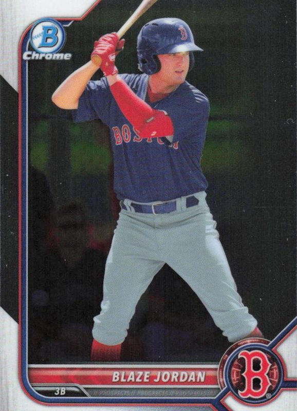 Blaze Jordan, 2022 Bowman Chrome Prospects Baseball