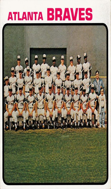 Atlanta Braves, 1973 Topps Baseball