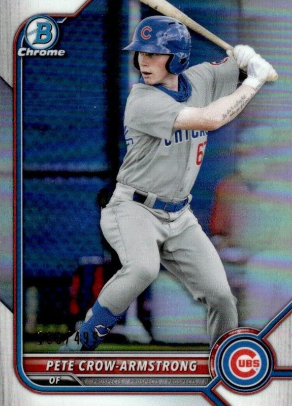 Pete Crow-Armstrong, 2022 Bowman Chrome Prospects Baseball