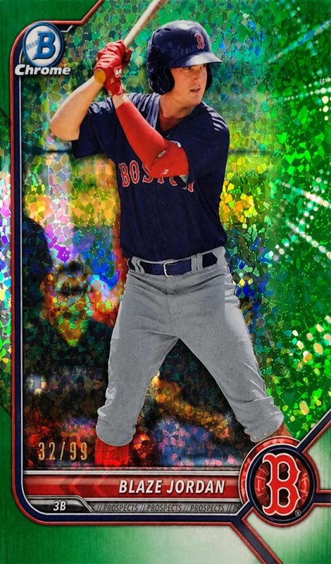 Blaze Jordan, 2022 Bowman Chrome Prospects Baseball