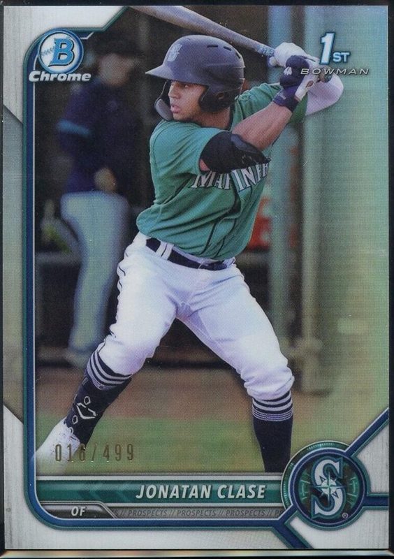 Jonatan Clase, 2022 Bowman Chrome Prospects Baseball