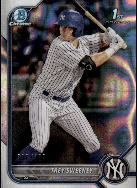 Trey Sweeney, 2022 Bowman Chrome Prospects Baseball