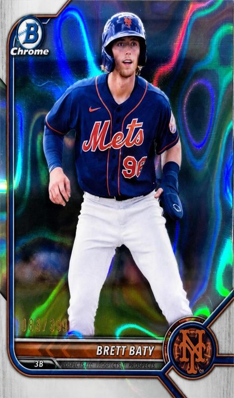Brett Baty, 2022 Bowman Chrome Prospects Baseball