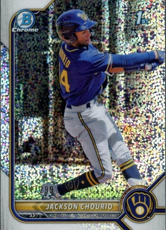Jackson Chourio, 2022 Bowman Chrome Prospects Baseball