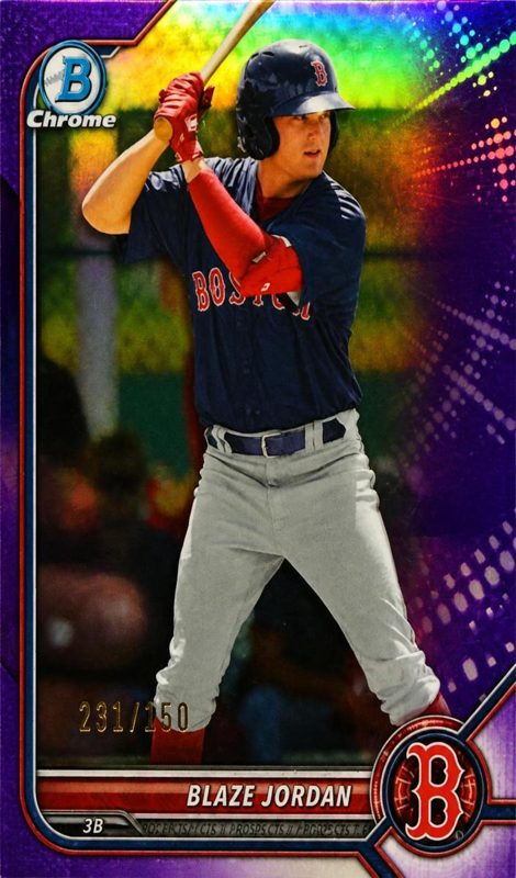 Blaze Jordan, 2022 Bowman Chrome Prospects Baseball