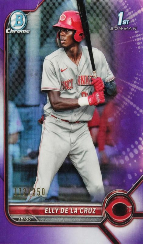 Elly De La Cruz, 2022 Bowman Chrome Prospects Baseball