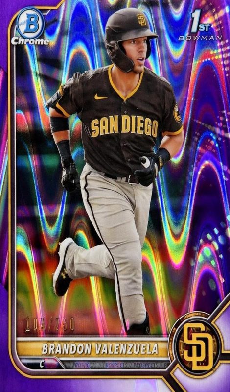 Brandon Valenzuela, 2022 Bowman Chrome Prospects Baseball