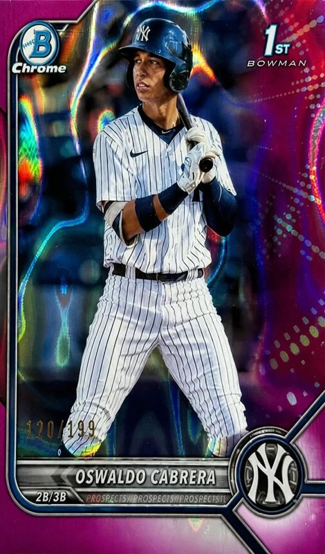 Oswaldo Cabrera, 2022 Bowman Chrome Prospects Baseball