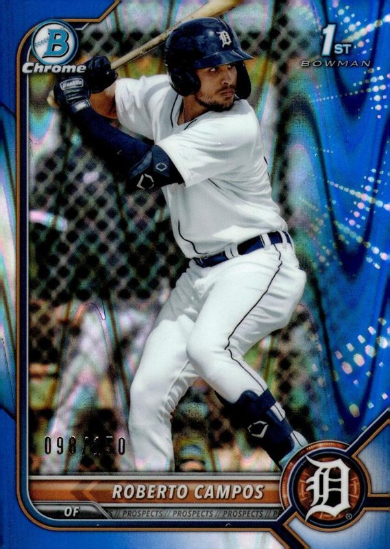 Roberto Campos, 2022 Bowman Chrome Prospects Baseball