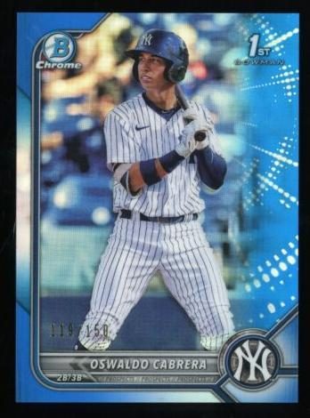 Oswaldo Cabrera, 2022 Bowman Chrome Prospects Baseball