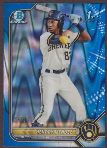 Hendry Mendez, 2022 Bowman Chrome Prospects Baseball