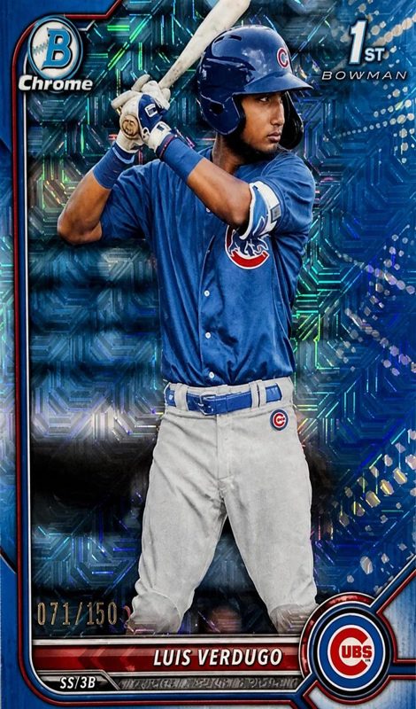Luis Verdugo, 2022 Bowman Chrome Prospects Baseball