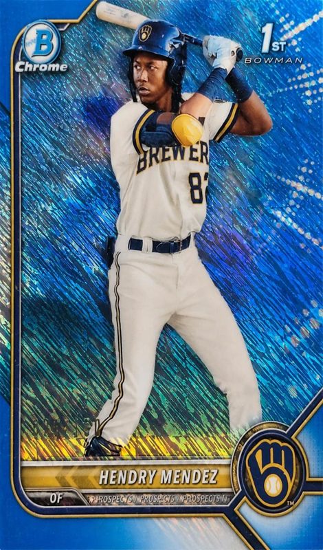 Hendry Mendez, 2022 Bowman Chrome Prospects Baseball