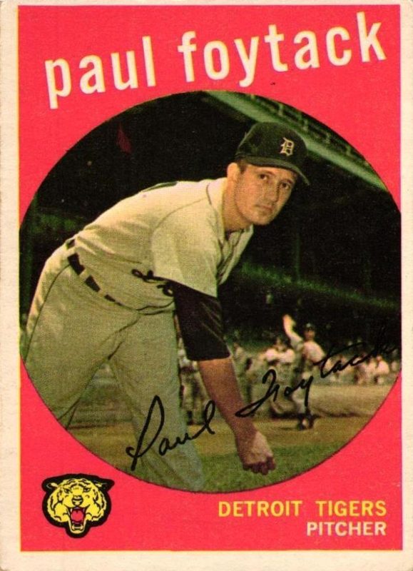 Paul Foytack, 1959 Topps Baseball
