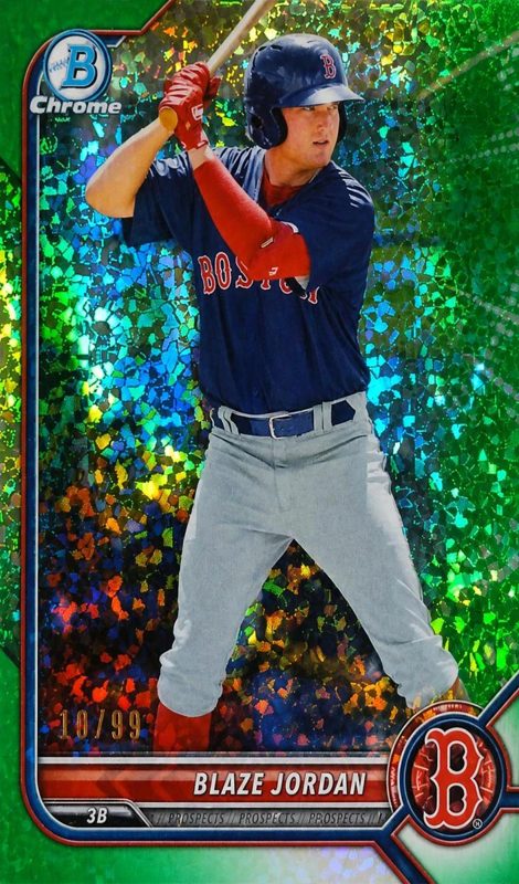 Blaze Jordan, 2022 Bowman Chrome Prospects Baseball
