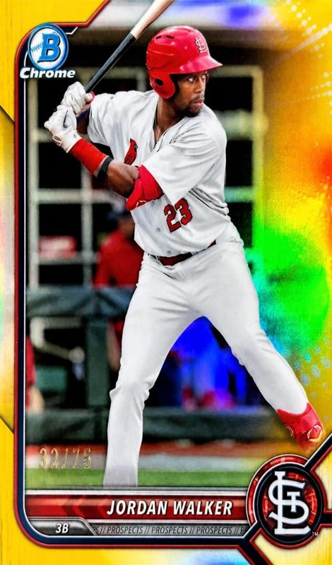 Jordan Walker, 2022 Bowman Chrome Prospects Baseball