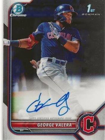 George Valera, 2022 Bowman Chrome Prospects Baseball