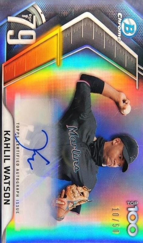 Kahlil Watson, 2022 Bowman Chrome Prospects Baseball