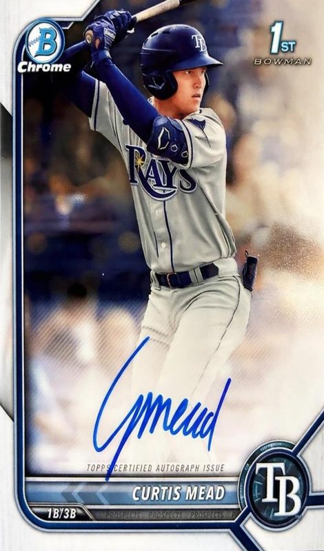 Curtis Mead, 2022 Bowman Chrome Prospects Baseball