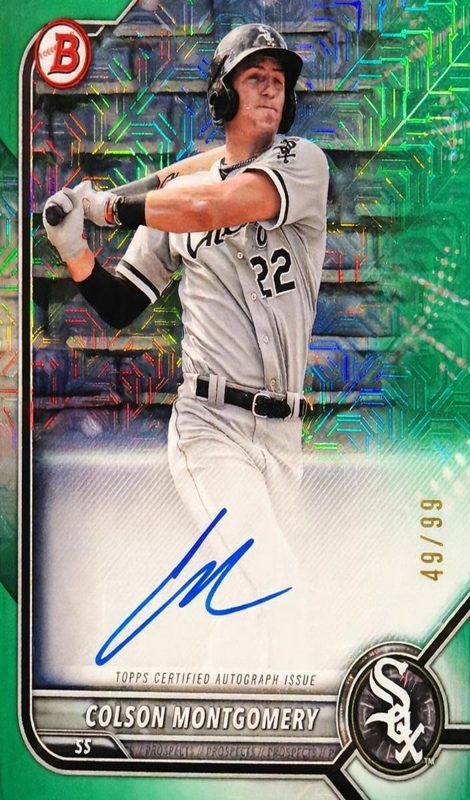 Colson Montgomery, 2022 Bowman Chrome Baseball