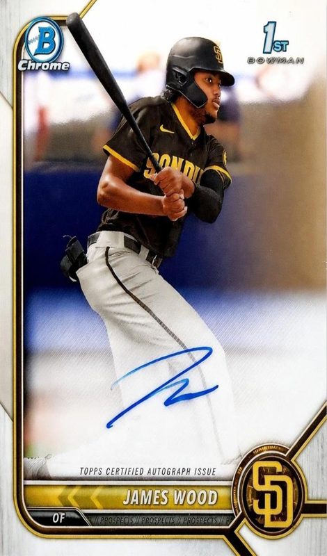 James Wood, 2022 Bowman Chrome Baseball