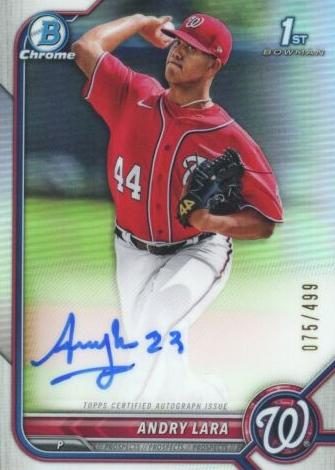 Andry Lara, 2022 Bowman Chrome Prospects Baseball