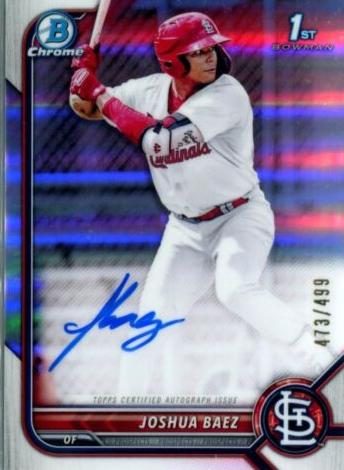 Joshua Baez, 2022 Bowman Chrome Prospects Baseball