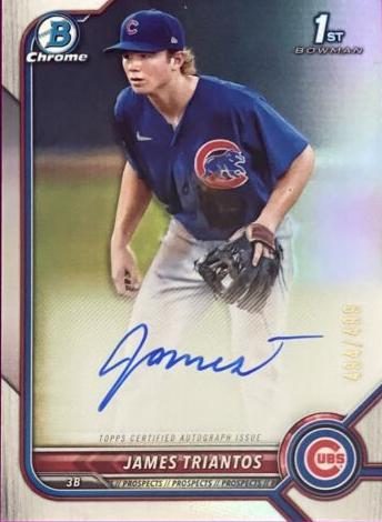 James Triantos, 2022 Bowman Chrome Prospects Baseball