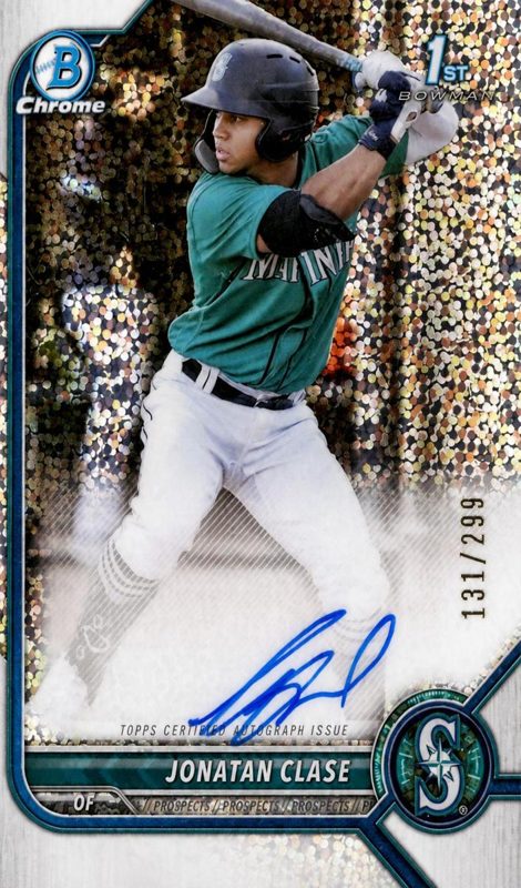 Jonatan Clase, 2022 Bowman Chrome Prospects Baseball
