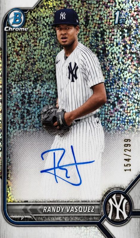 Randy Vasquez, 2022 Bowman Chrome Prospects Baseball