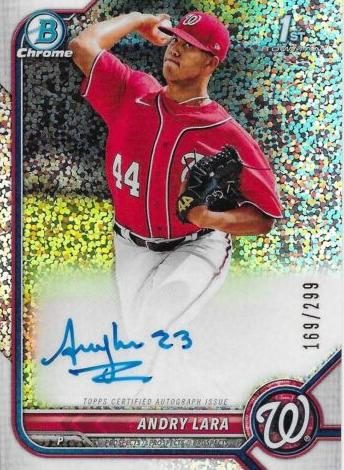 Andry Lara, 2022 Bowman Chrome Prospects Baseball