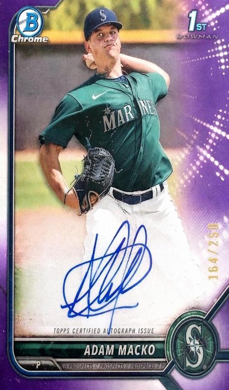 Adam Macko, 2022 Bowman Chrome Prospects Baseball