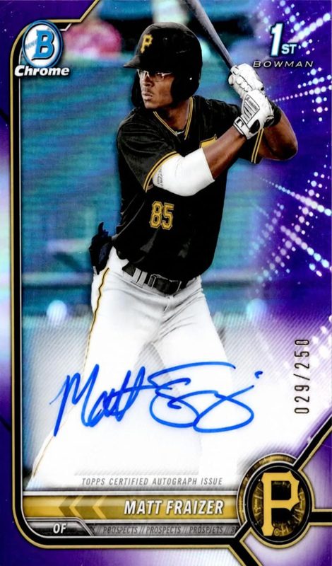 Matt Fraizer, 2022 Bowman Chrome Prospects Baseball