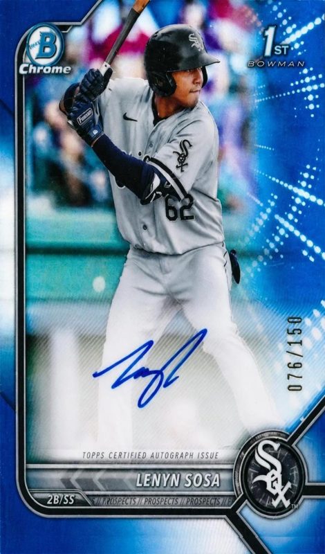 Lenyn Sosa, 2022 Bowman Chrome Prospects Baseball