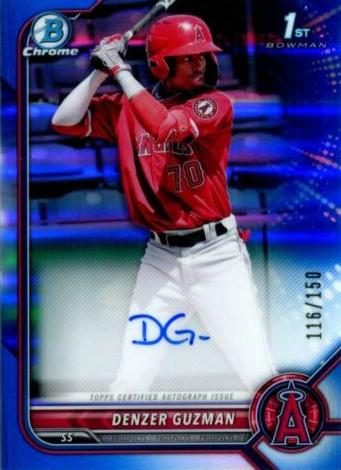 Denzer Guzman, 2022 Bowman Chrome Prospects Baseball