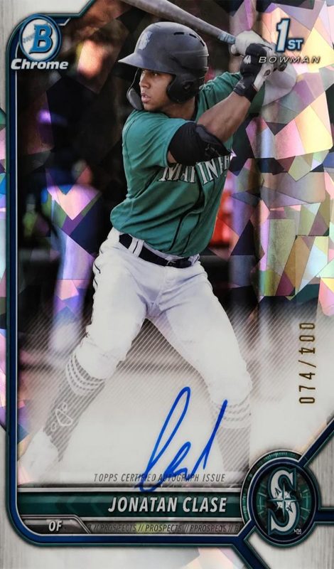 Jonatan Clase, 2022 Bowman Chrome Prospects Baseball