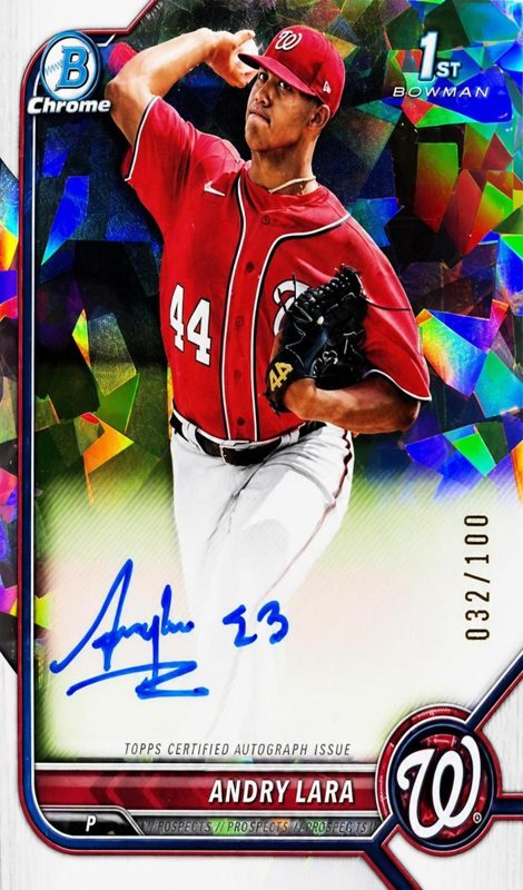 Andry Lara, 2022 Bowman Chrome Prospects Baseball