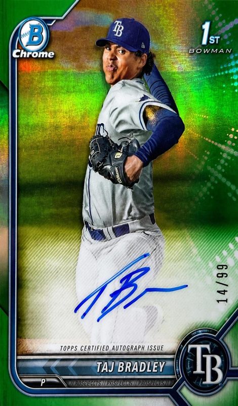 Taj Bradley, 2022 Bowman Chrome Prospects Baseball