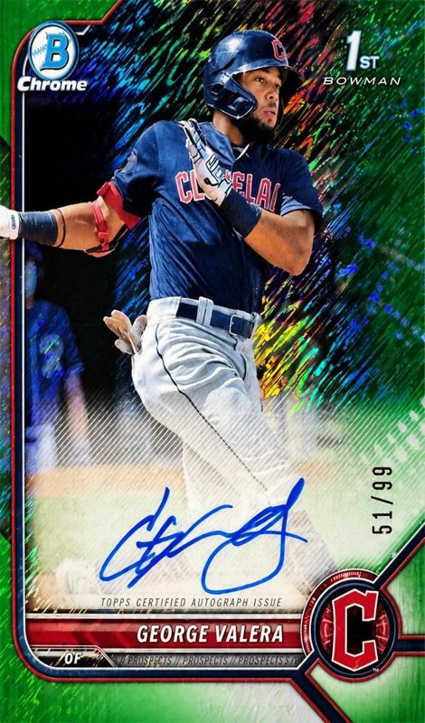 George Valera, 2022 Bowman Chrome Prospects Baseball