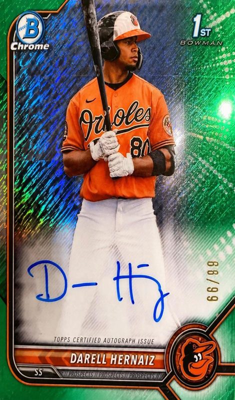 Darell Hernaiz, 2022 Bowman Chrome Prospects Baseball