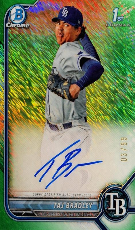 Taj Bradley, 2022 Bowman Chrome Prospects Baseball