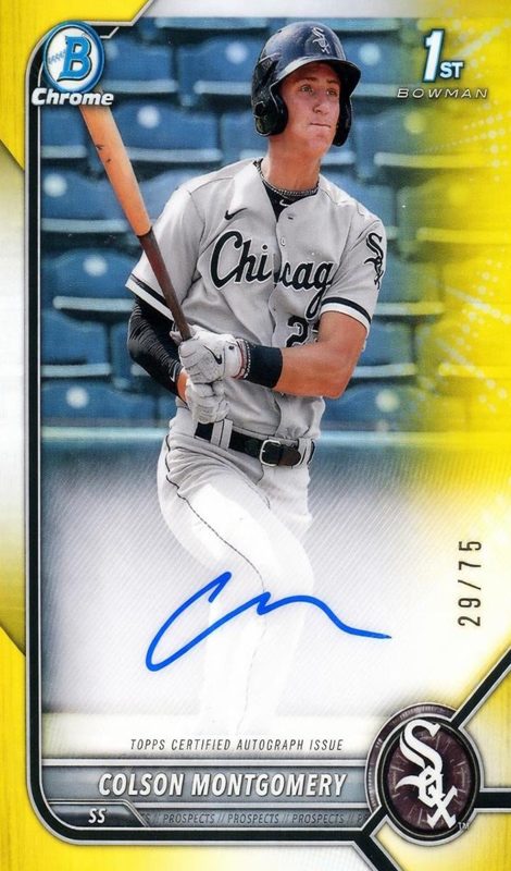 Colson Montgomery, 2022 Bowman Chrome Prospects Baseball